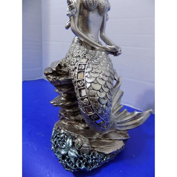 NEW Mermaid Figurine Statue Coastal Nautical Home Decor - Picture 6 of 7